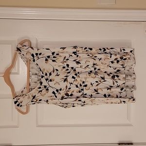 White House Black Market White with Print Tank